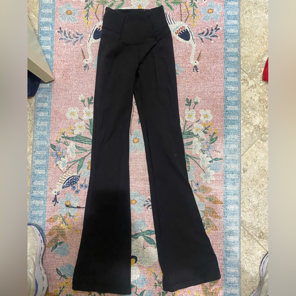 LULULEMON Black Groove Super-High-Rise Flared Pant